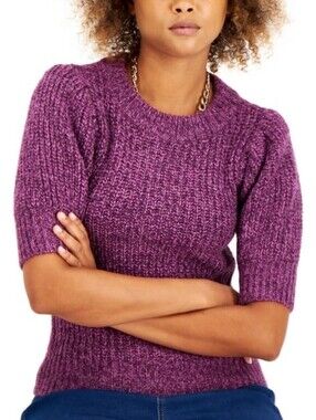 INC International Concepts INC Women’s Marled Short-Sleeve Sweater